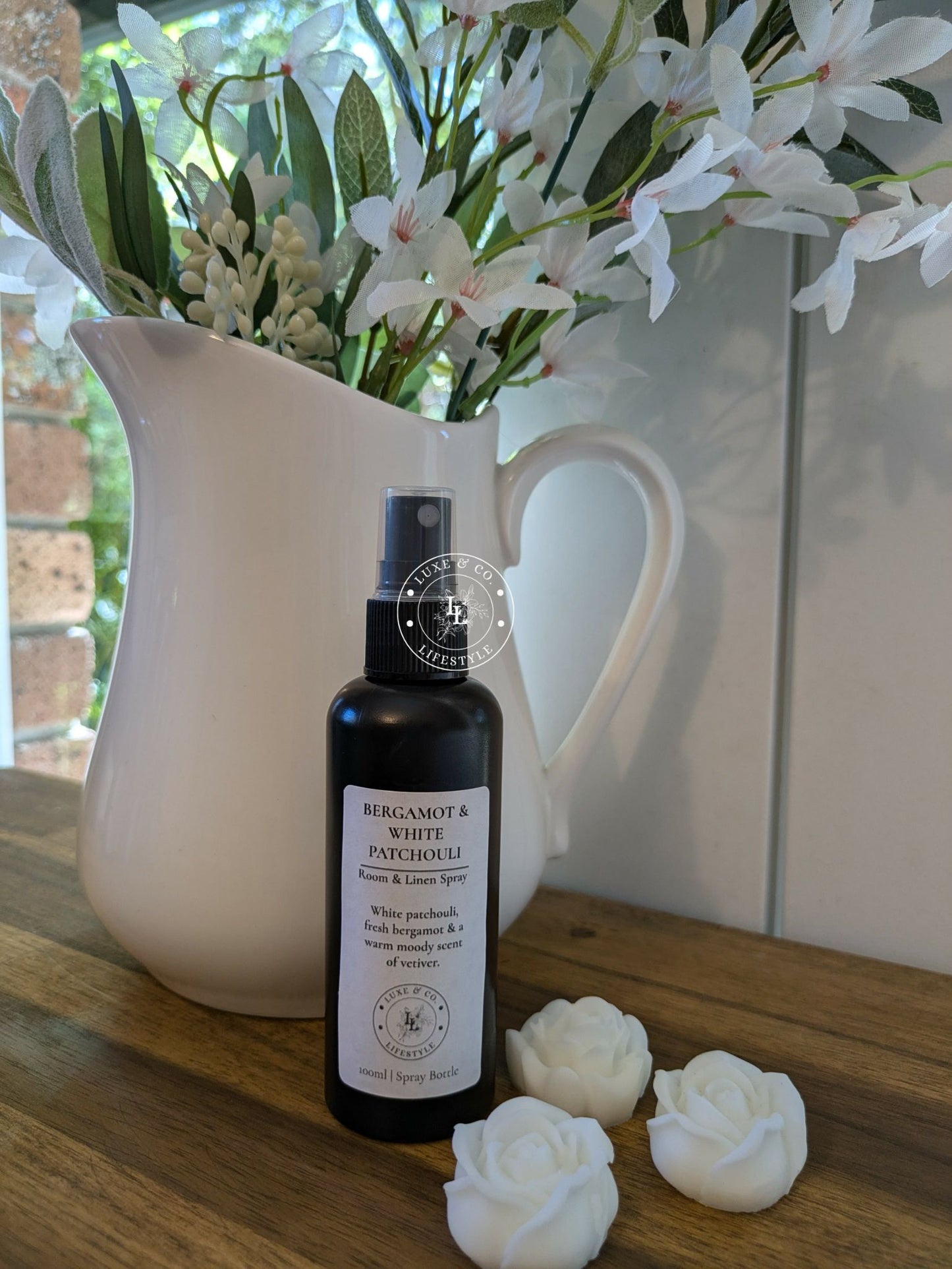 100ml Premium Fragrant Room & Linen Spray - BERGAMOT & WHITE PATCHOULI