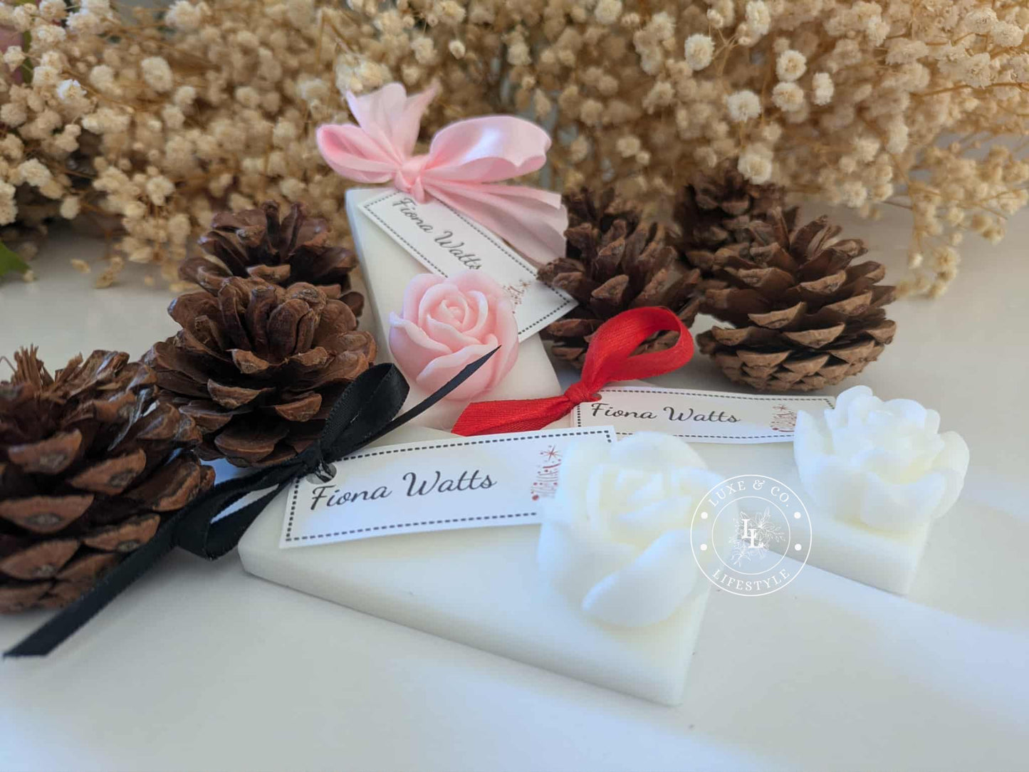 Personlised Ribboned Floral Block