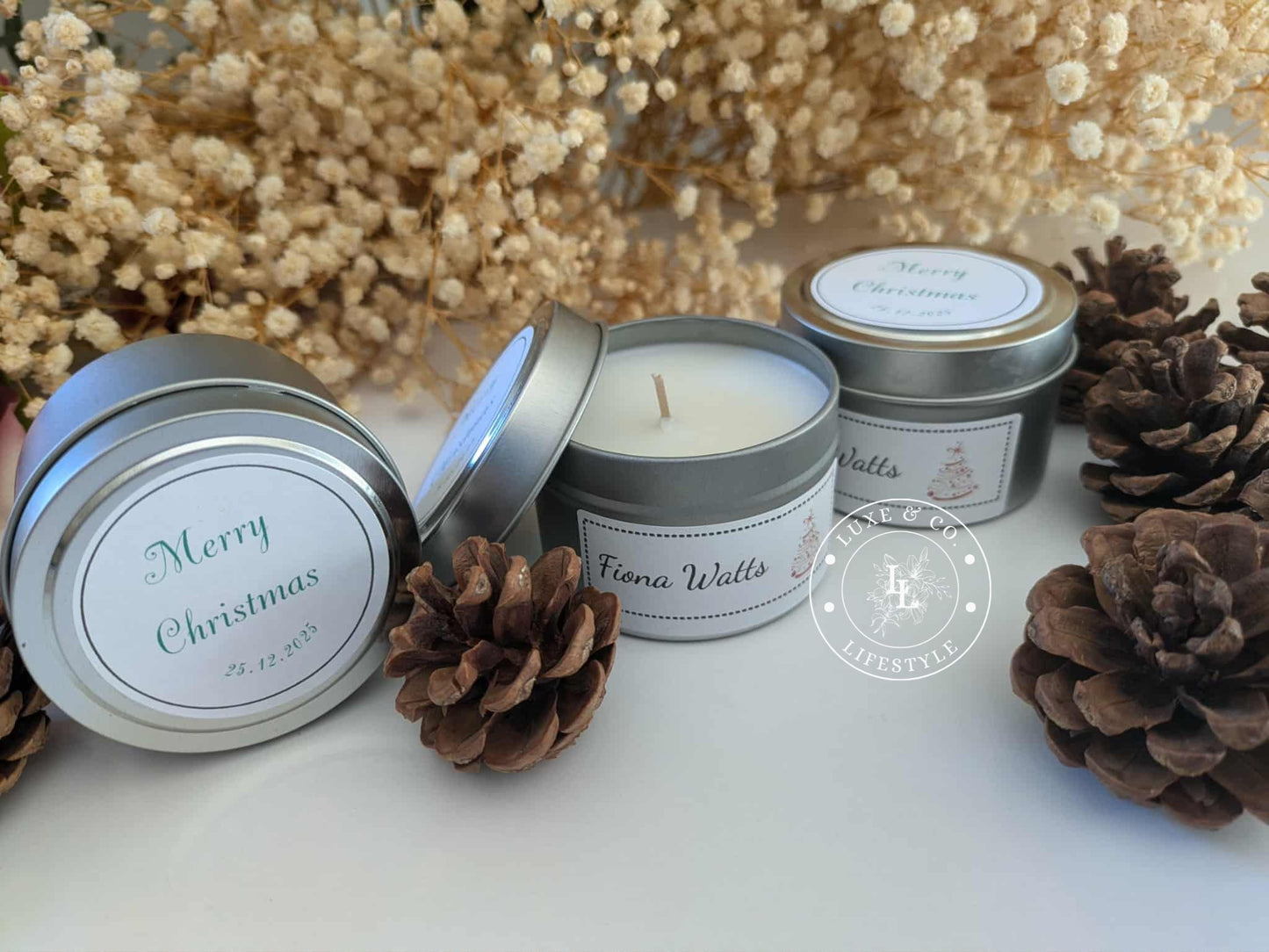 Personalised Mini Tin Candles