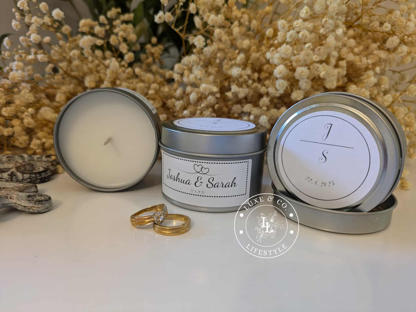 Personalised Mini Tin Candles