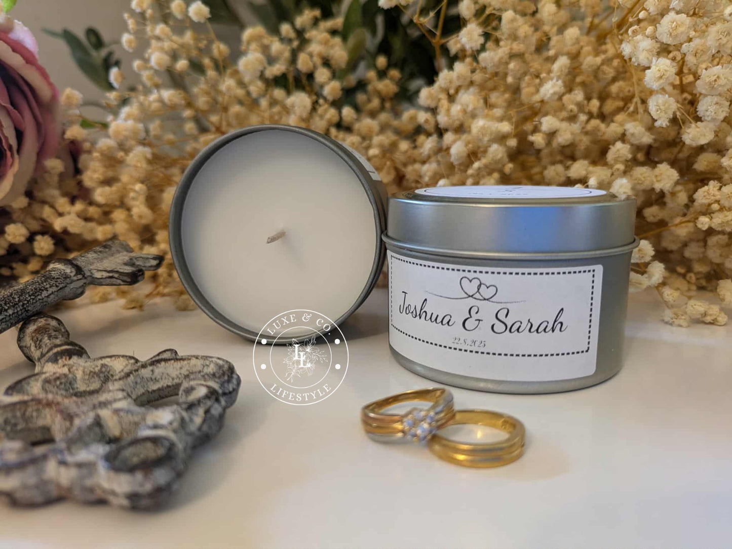 Personalised Mini Tin Candles