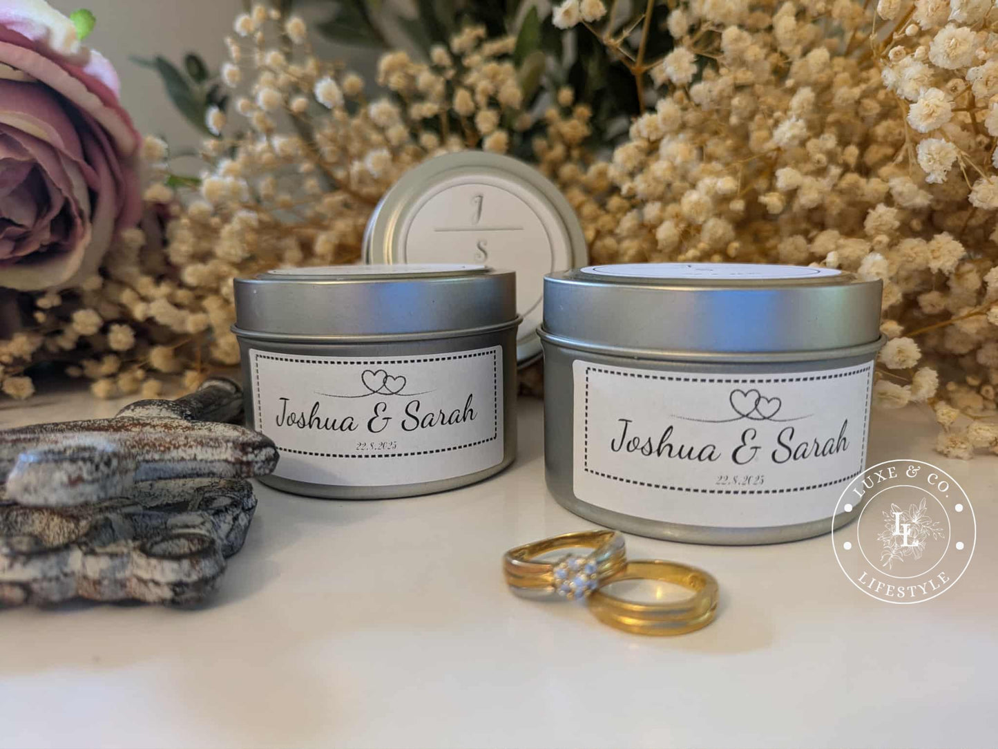 Personalised Mini Tin Candles