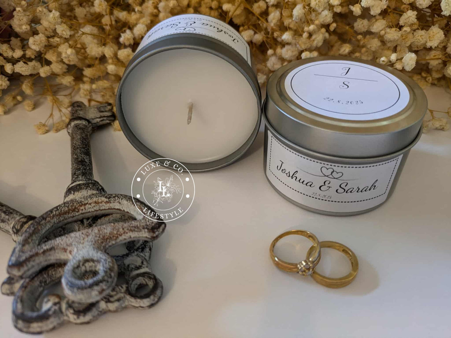 Personalised Mini Tin Candles