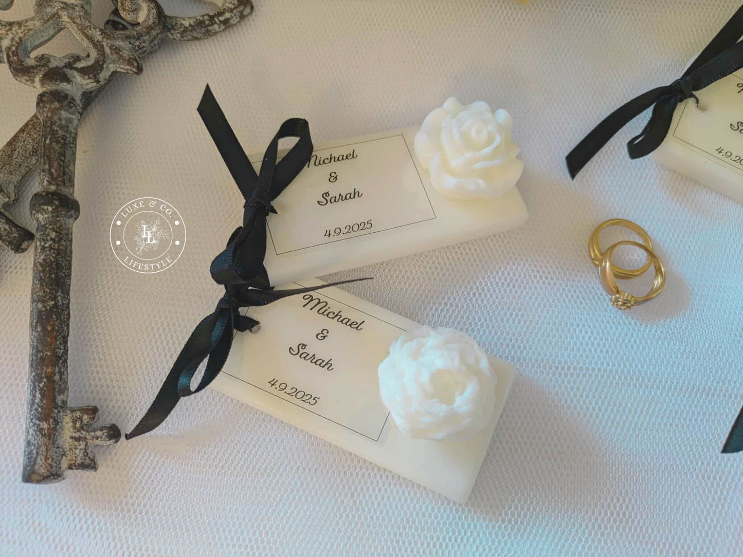 Personlised Ribboned Floral Block