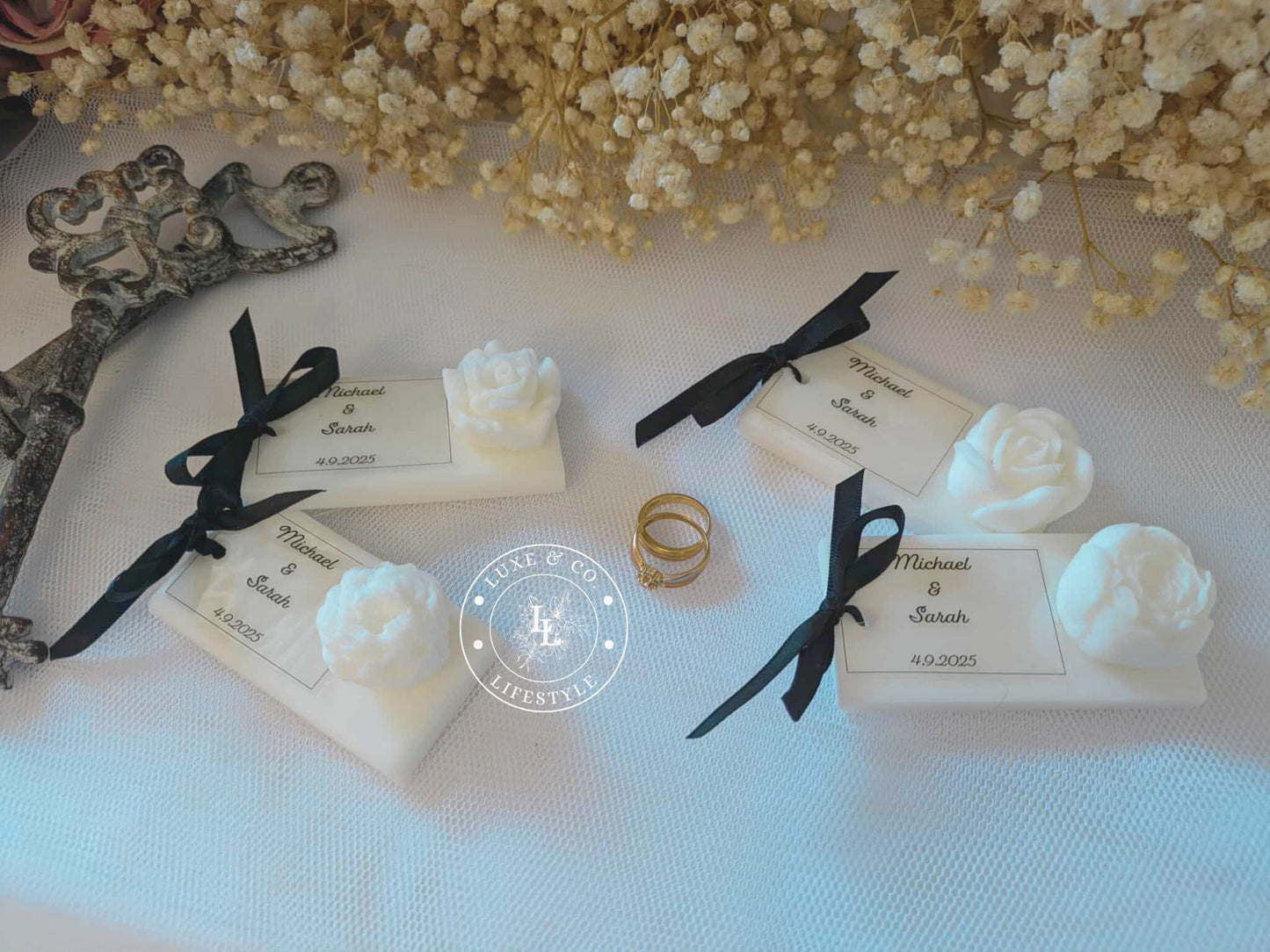 Personlised Ribboned Floral Block