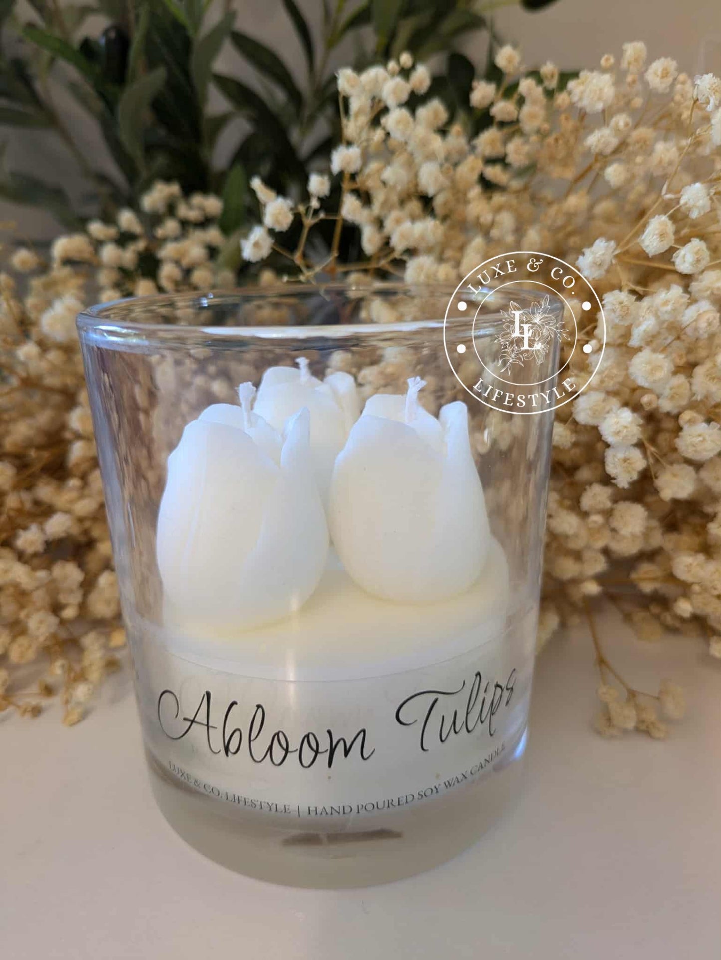 Abloom Tulips - White