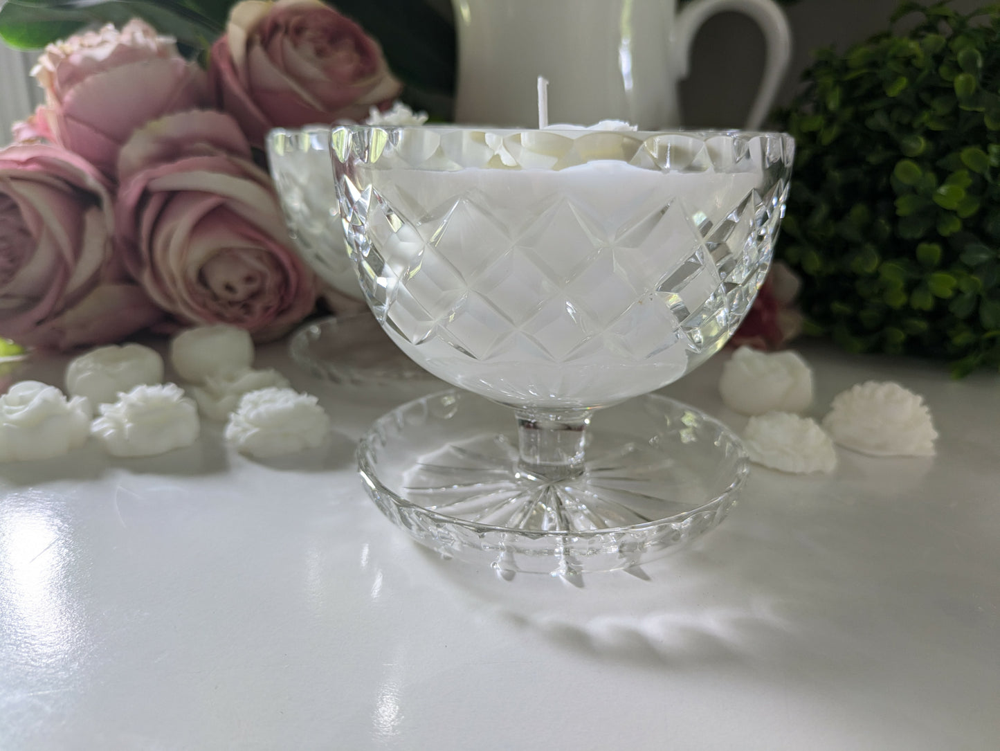 Round Cut Glass Pair - Coconut & Lime | 700ml