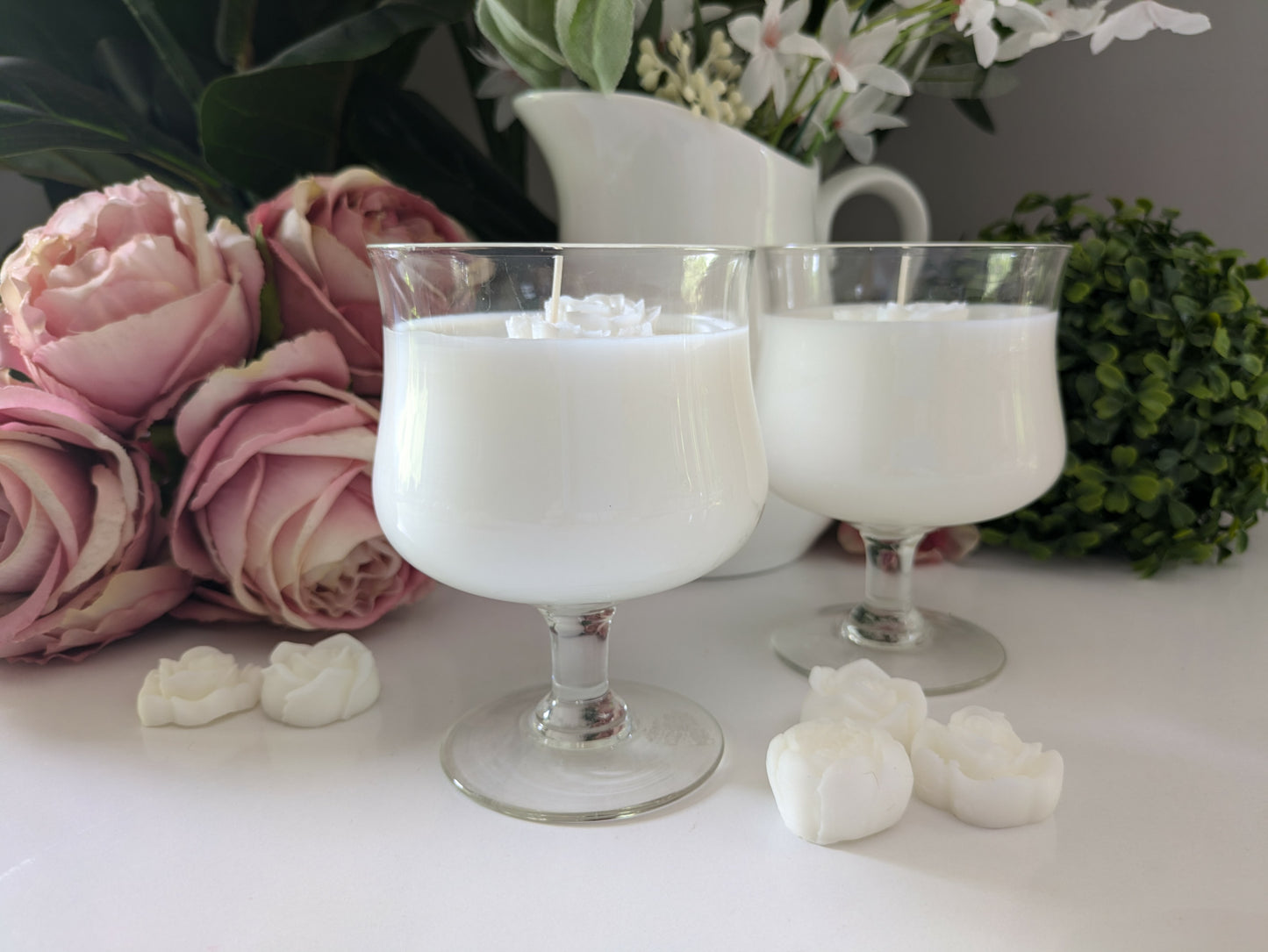 Round Cut Glass Pair - Jasmine | 700ml