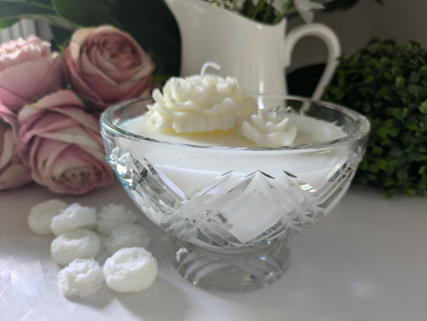 Round Cut Glass - Gardenia | 700ml