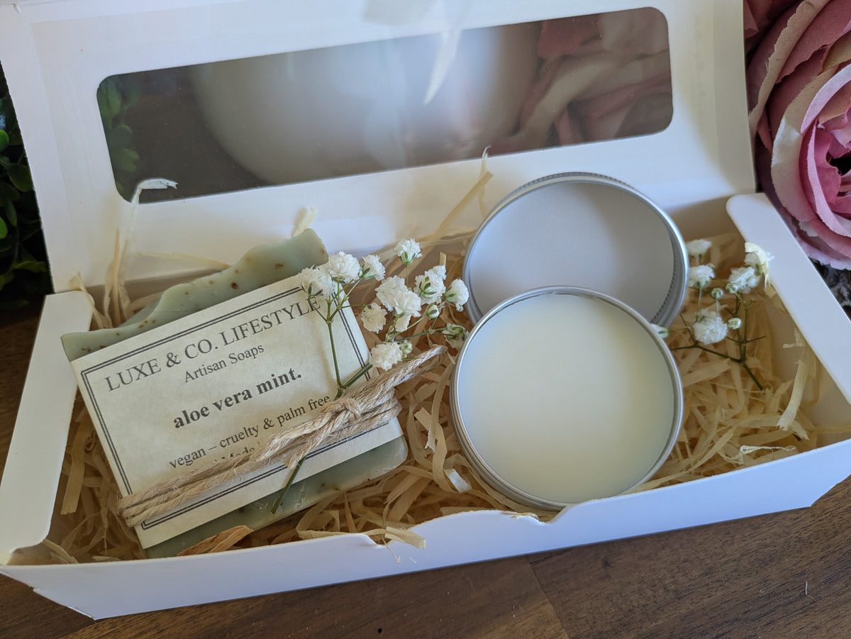 Artisan Aloe Vera & Mint Soap + Natural Deodorant Gift Pack RRP $26!!
