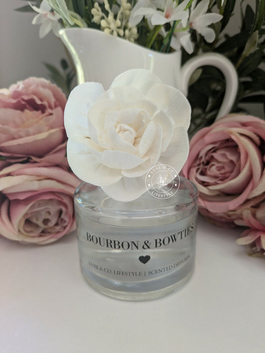 200ml Luxe Glass Diffuser  - BOURBON & BOWTIES