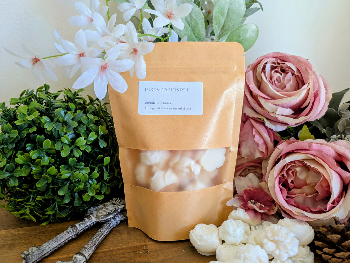 Caramel & Vanilla Florette Soy Wax Melts 115g