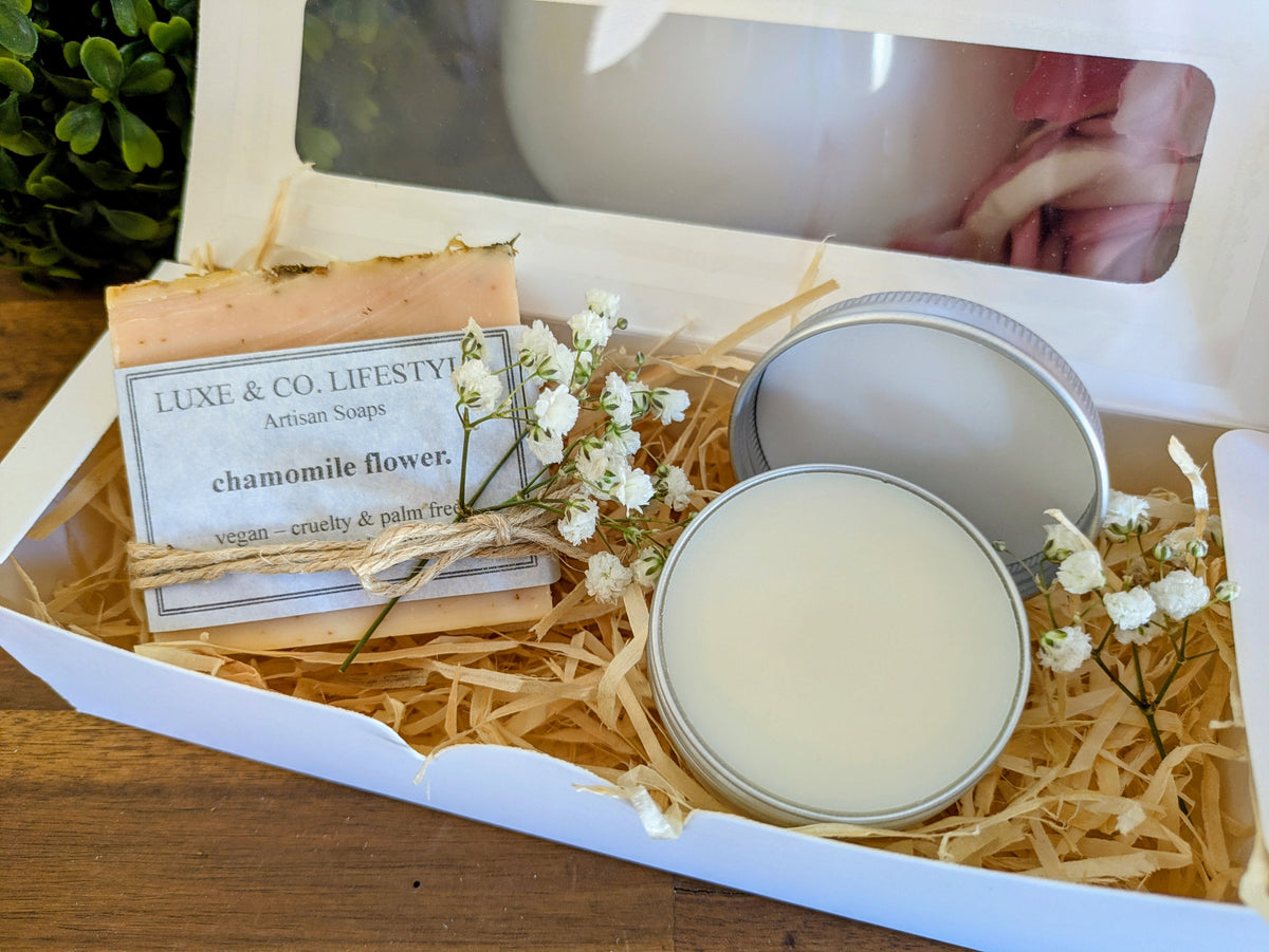 Artisan Chamomile Flower Soap + Natural Deodorant Gift Pack RRP $26!!