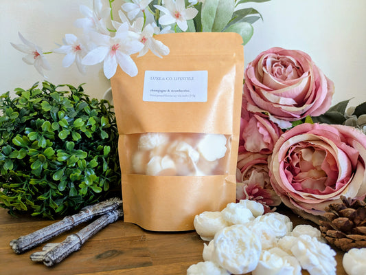 Champagne & Strawberries Florette Soy Wax Melts 115g