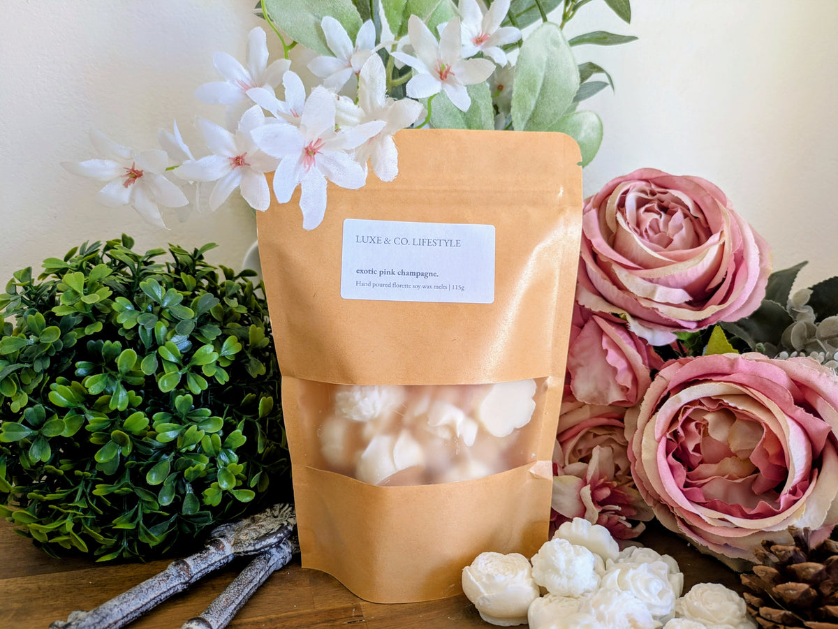 Exotic Pink Champagne Florette Soy Wax Melts 115g