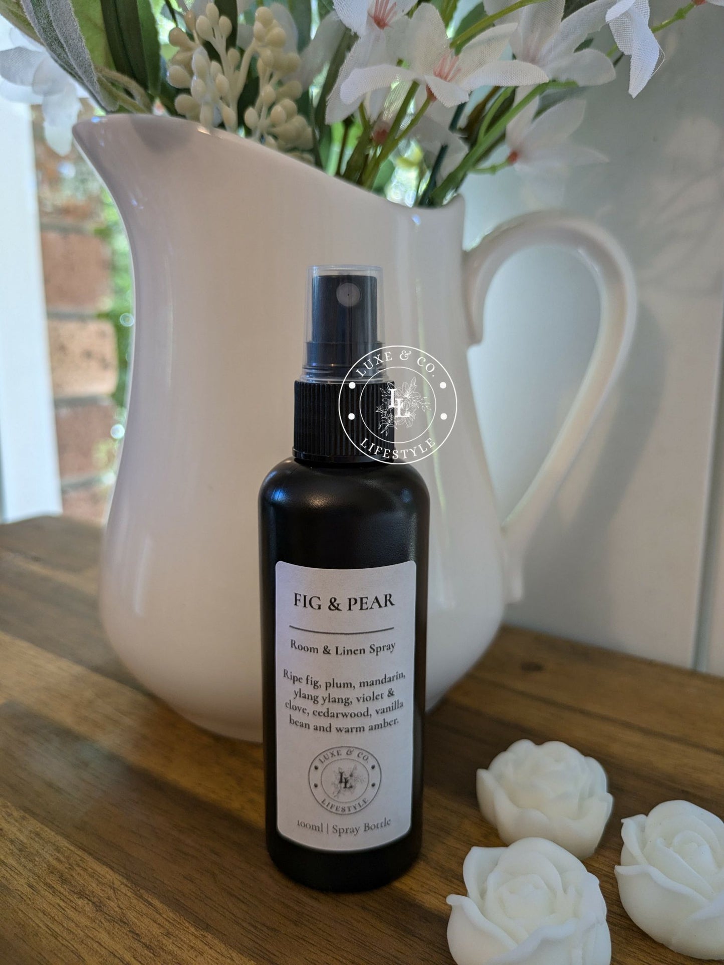 100ml Premium Fragrant Room & Linen Spray - FIG & PEAR