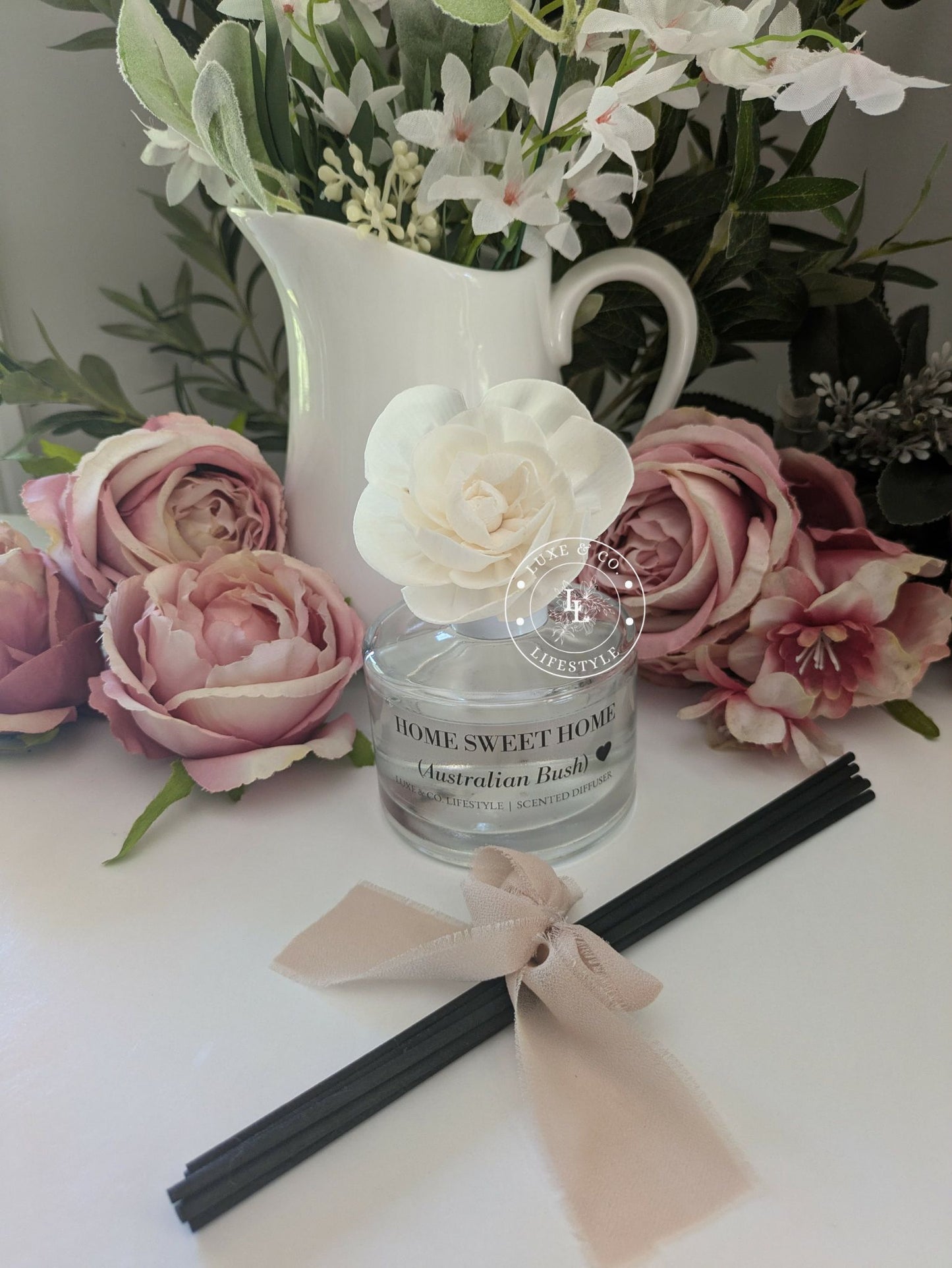 200ml Luxe Glass Diffuser  - HOME SWEET HOME (Australian Bush)
