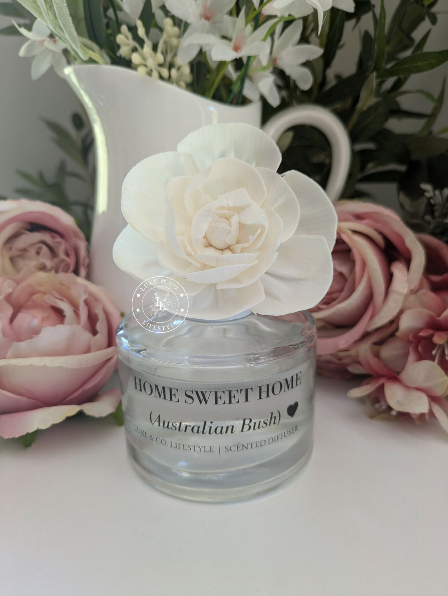 200ml Luxe Glass Diffuser  - HOME SWEET HOME (Australian Bush)