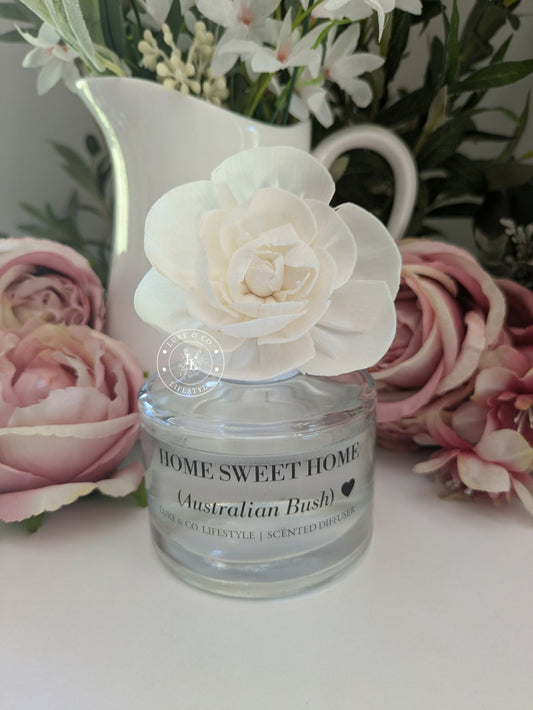200ml Luxe Glass Diffuser  - HOME SWEET HOME (Australian Bush)
