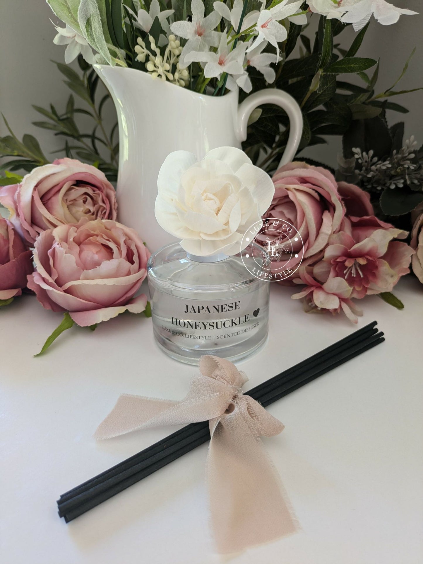 200ml Luxe Glass Diffuser  - JAPANESE HONEYSUCKLE
