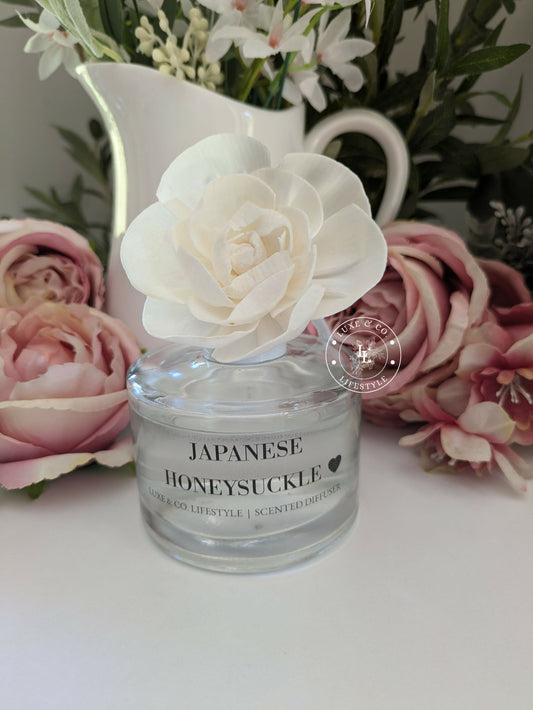 200ml Luxe Glass Diffuser  - JAPANESE HONEYSUCKLE