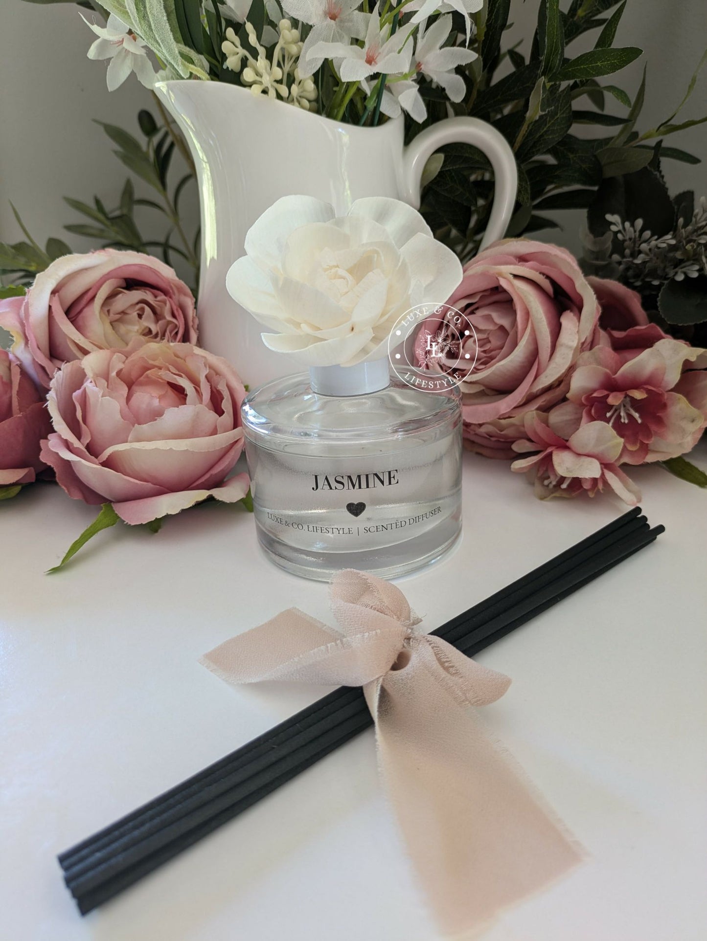200ml Luxe Glass Diffuser  - JASMINE