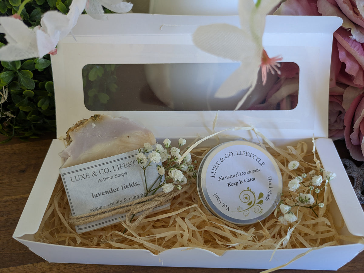 Artisan Lavender Fields Soap + Natural Deodorant Gift Pack RRP $26!!