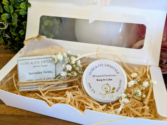 Artisan Lavender Fields Soap + Natural Deodorant Gift Pack RRP $26!!