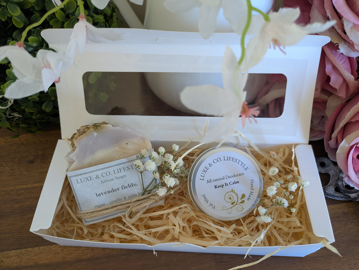 Artisan Lavender Fields Soap + Natural Deodorant Gift Pack RRP $26!!