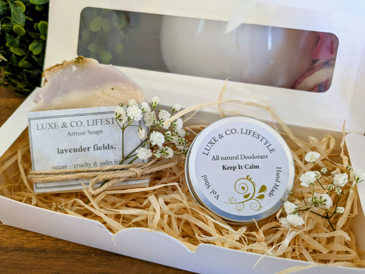Artisan Lavender Fields Soap + Natural Deodorant Gift Pack RRP $26!!