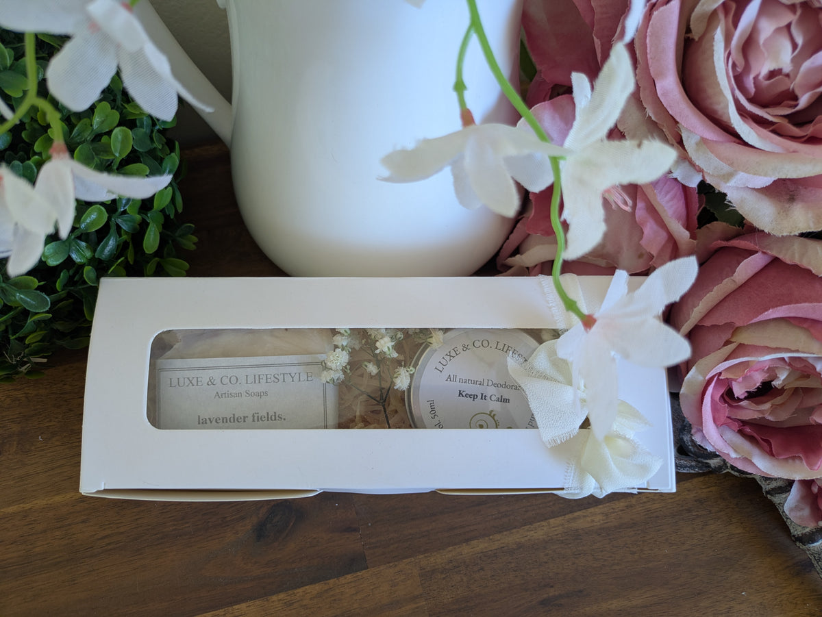 Artisan Chamomile Flower Soap + Natural Deodorant Gift Pack RRP $26!!