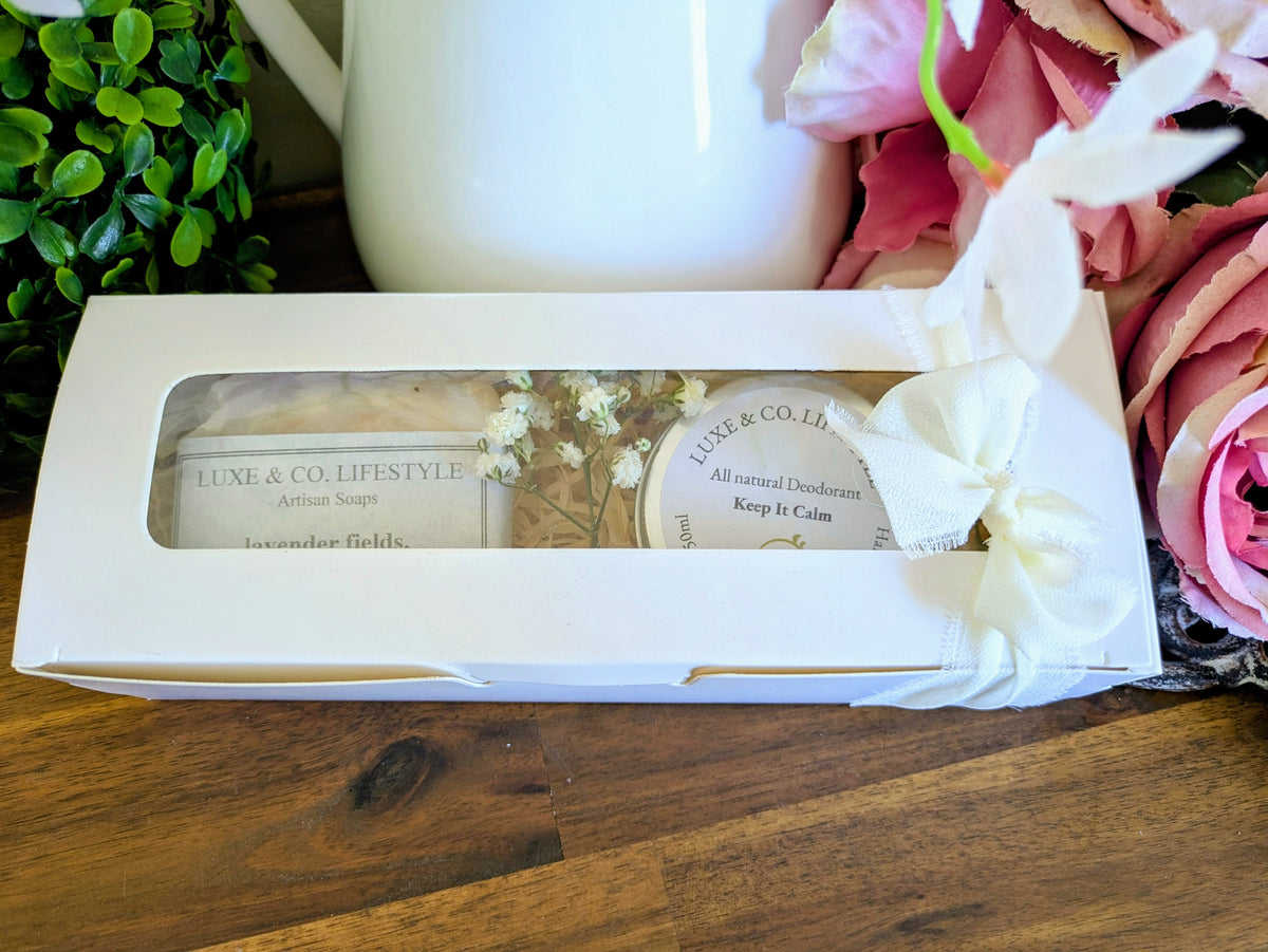 Artisan Chamomile Flower Soap + Natural Deodorant Gift Pack RRP $26!!