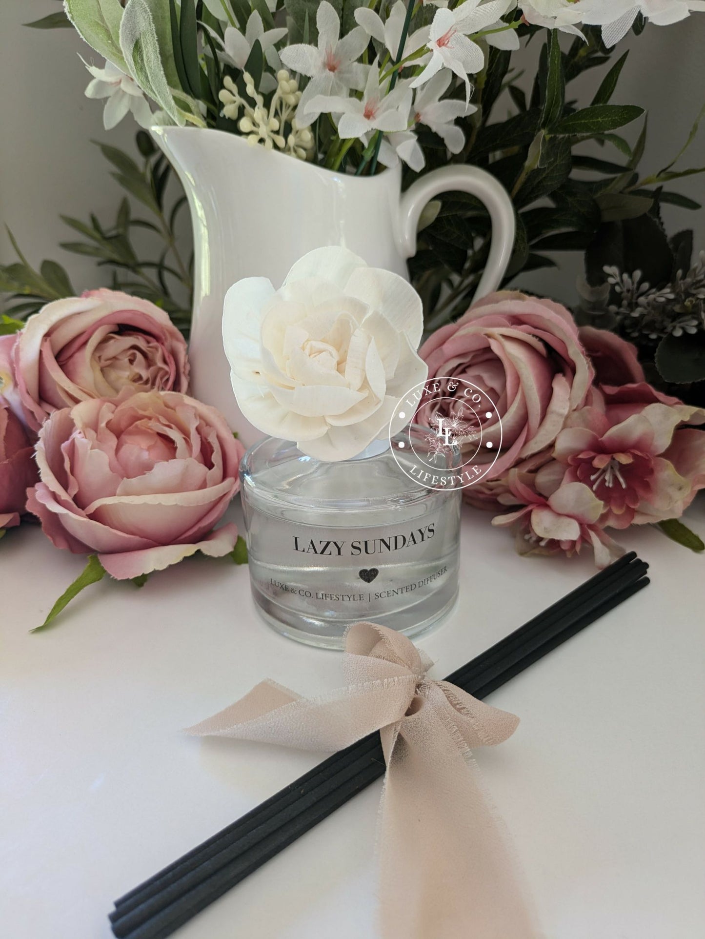 200ml Luxe Glass Diffuser  - LAZY SUNDAYS