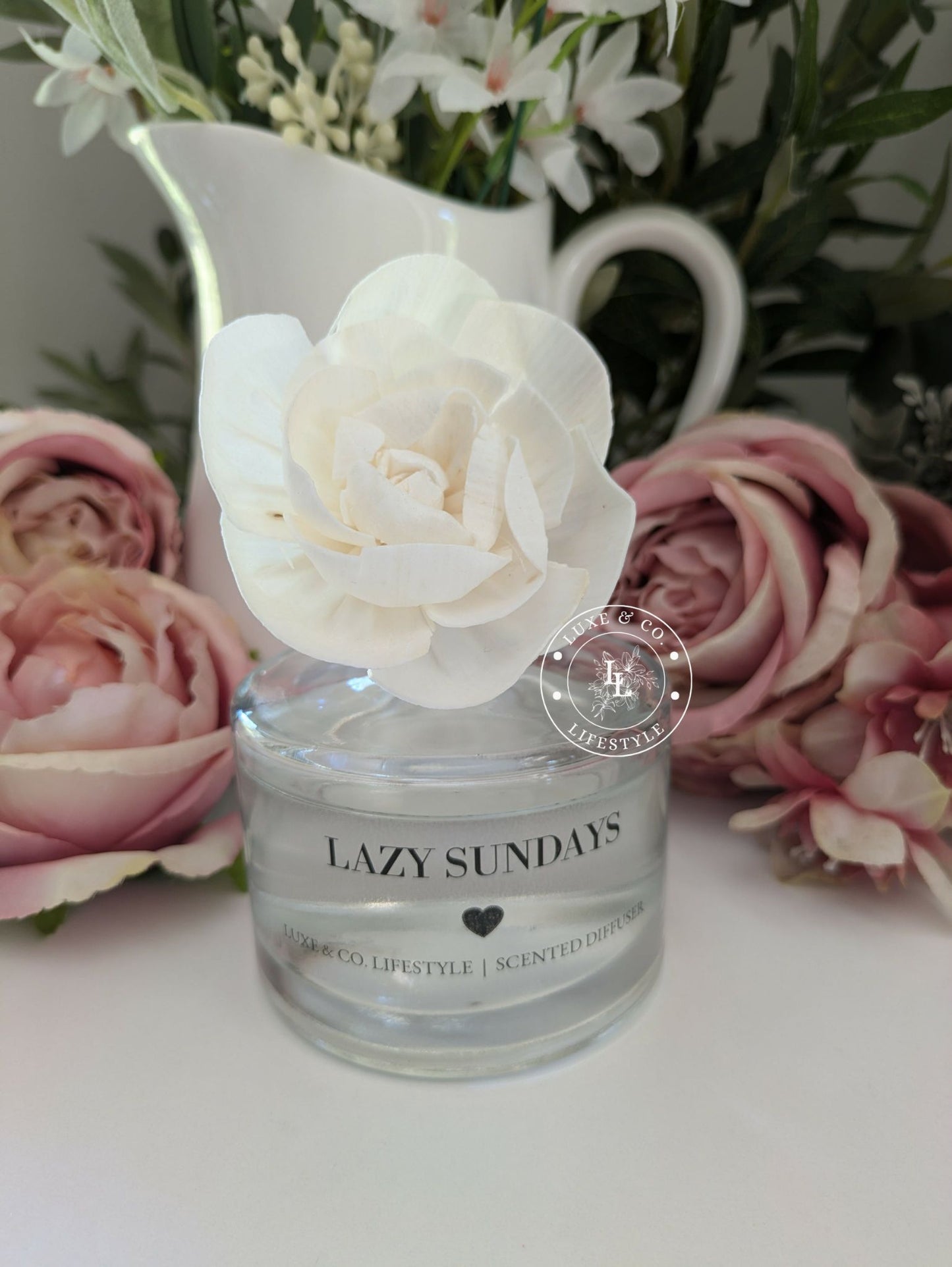 200ml Luxe Glass Diffuser  - LAZY SUNDAYS