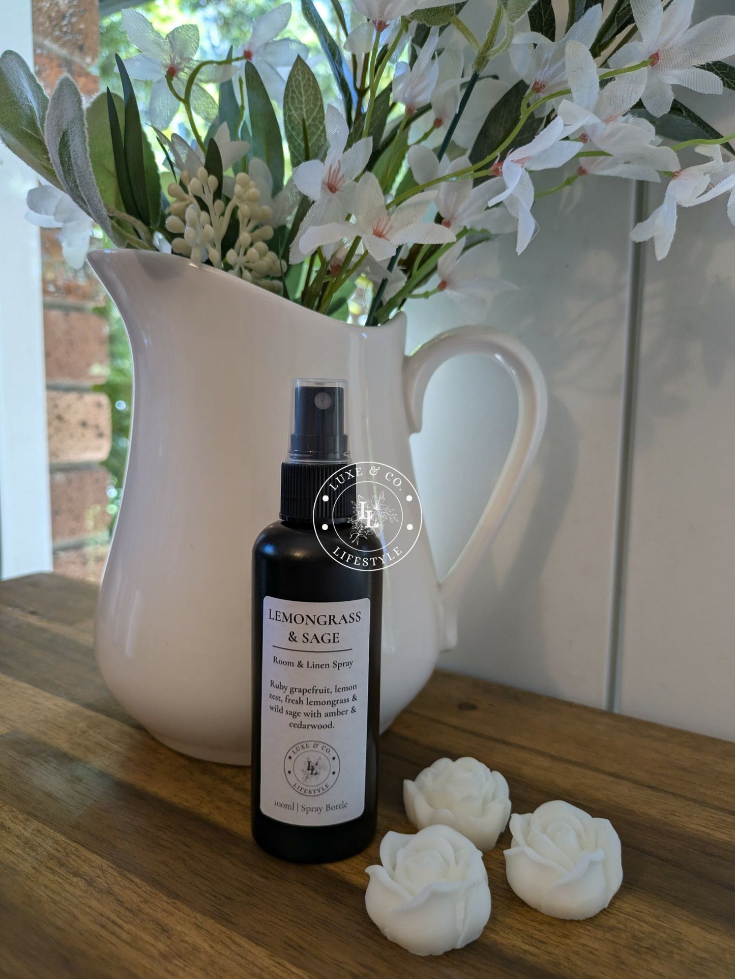 100ml Premium Fragrant Room & Linen Spray - LEMONGRASS & SAGE
