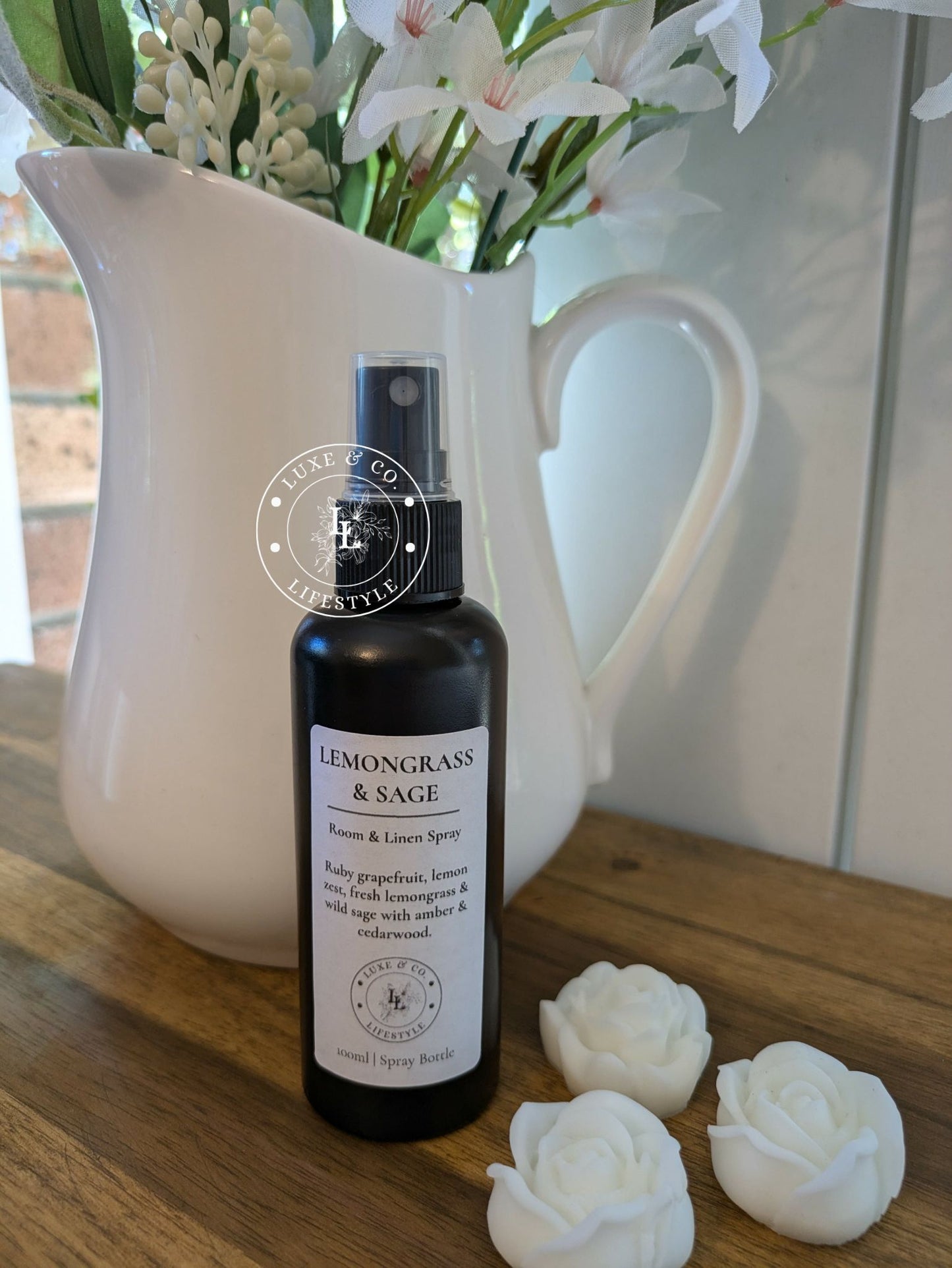 100ml Premium Fragrant Room & Linen Spray - LEMONGRASS & SAGE