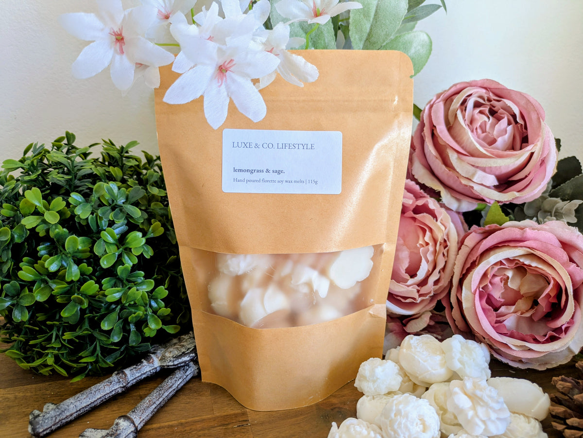 Lemongrass & Persian Lime Soy Wax Melts 115g