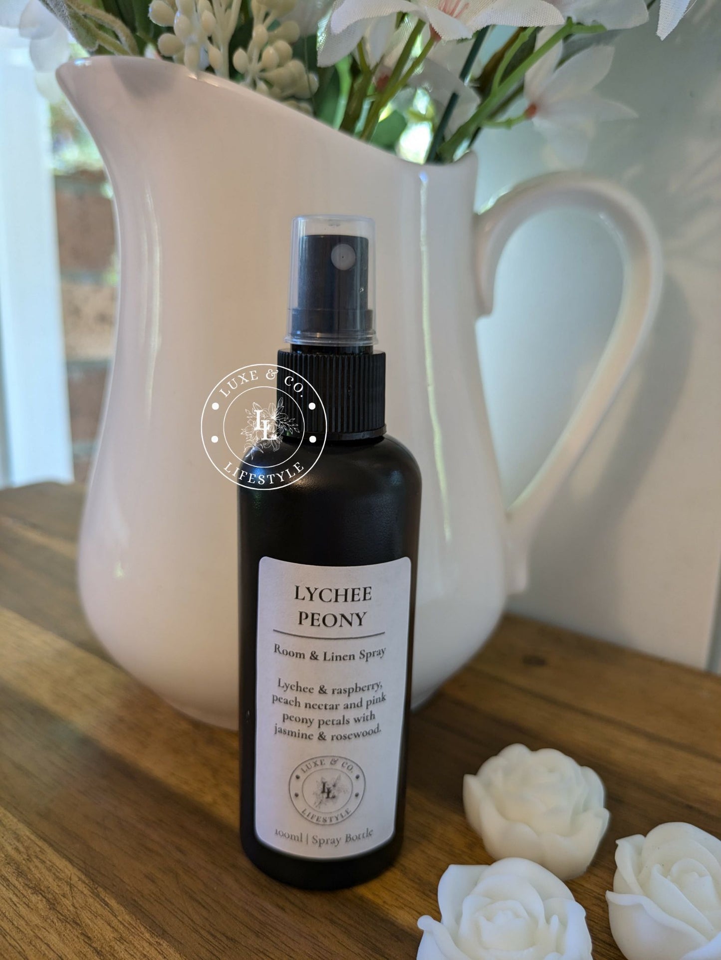 100ml Premium Fragrant Room & Linen Spray - LYCHEE PEONY