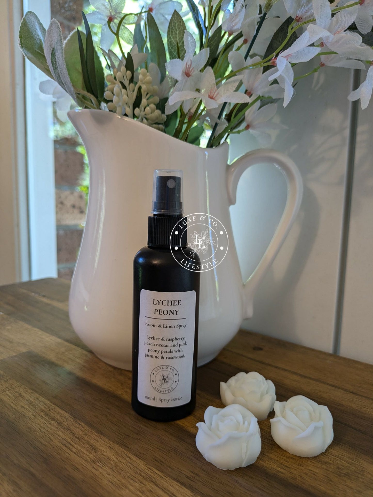 100ml Premium Fragrant Room & Linen Spray - LYCHEE PEONY