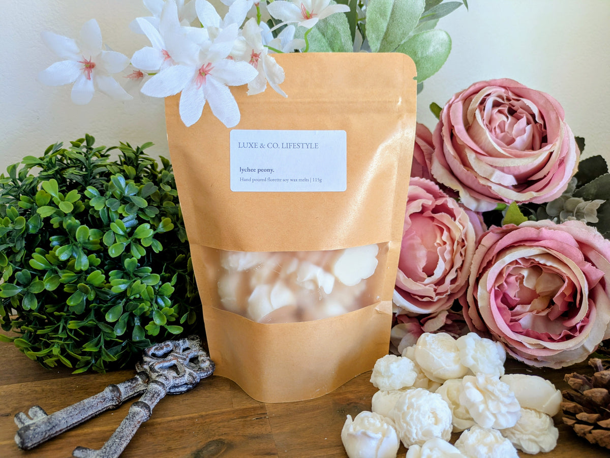 Lychee Peony Soy Wax Melts 115g