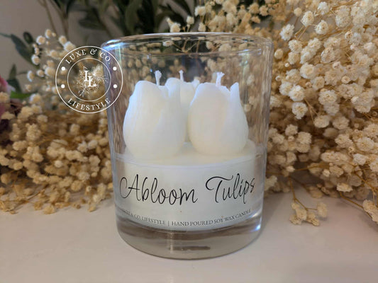 Abloom Tulips - White