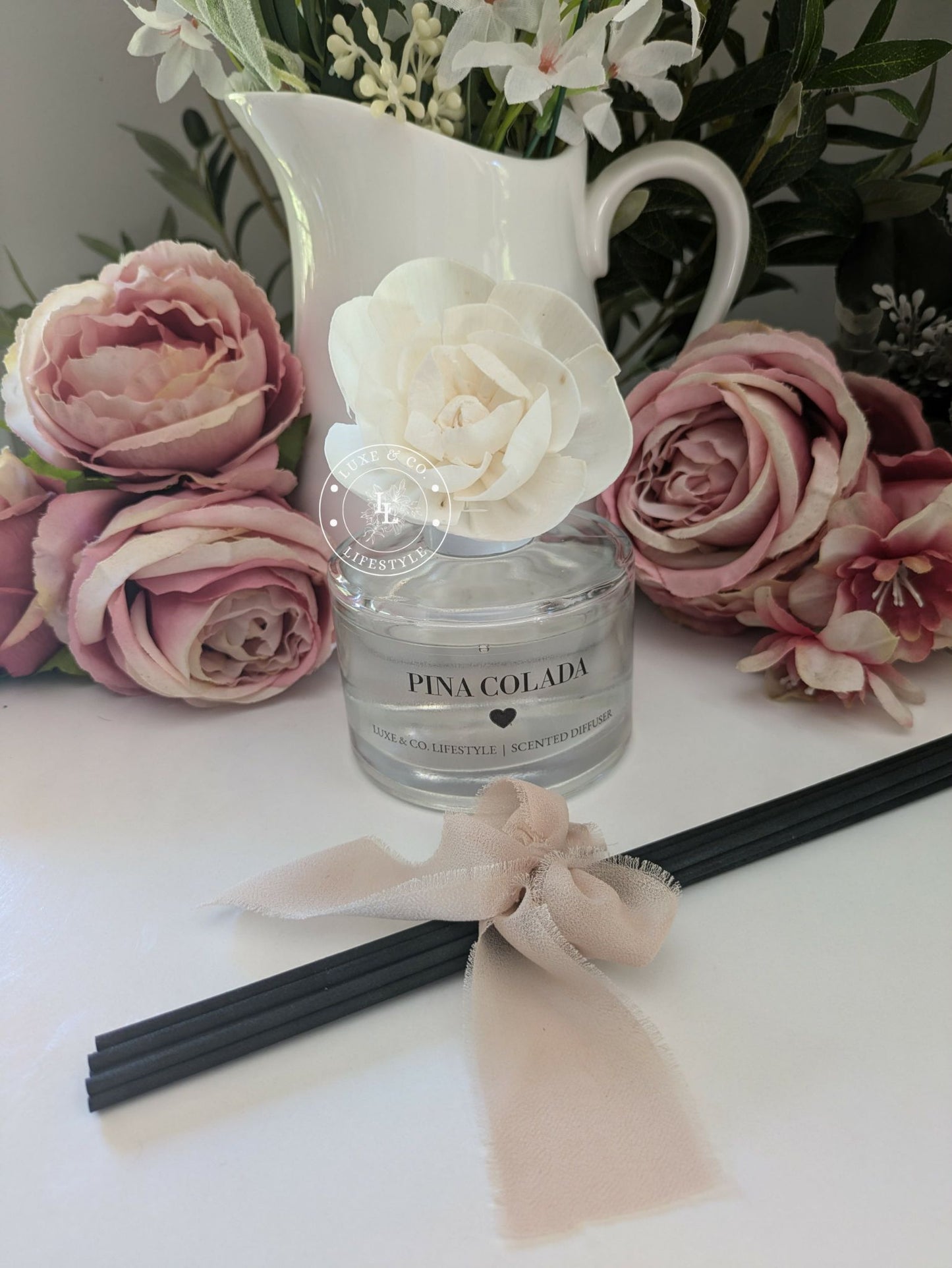 200ml Luxe Glass Diffuser  - PINA COLADA