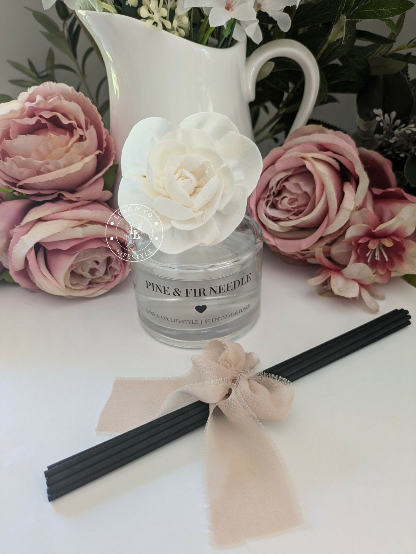 200ml Luxe Glass Diffuser  - PINE & FIR NEEDLE