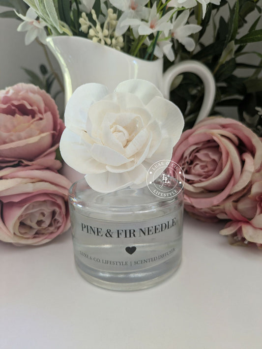 200ml Luxe Glass Diffuser  - PINE & FIR NEEDLE