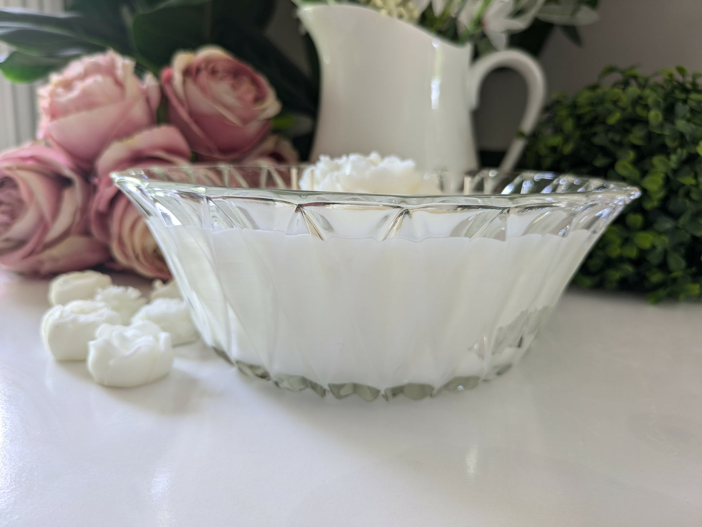 Round Cut Glass  - Jasmine | 1.1ltr