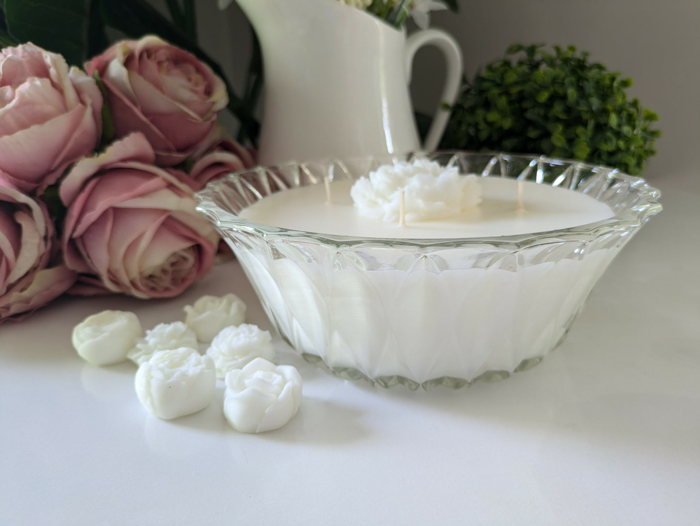 Round Cut Glass  - Jasmine | 1.1ltr