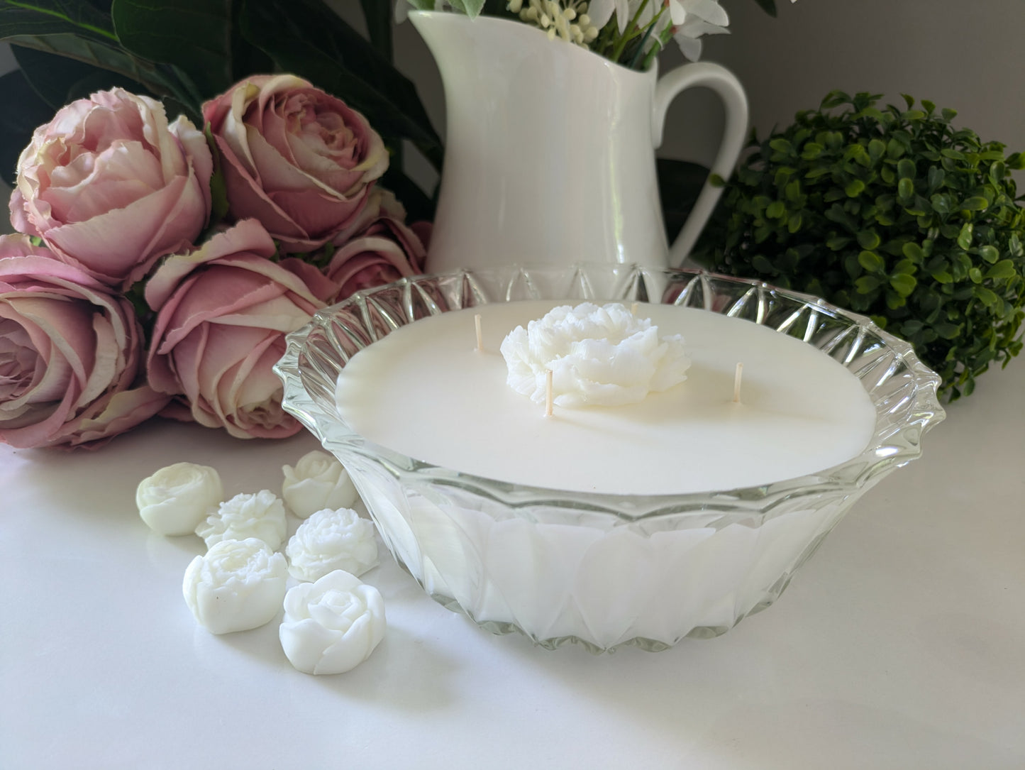 Round Cut Glass  - Jasmine | 1.1ltr