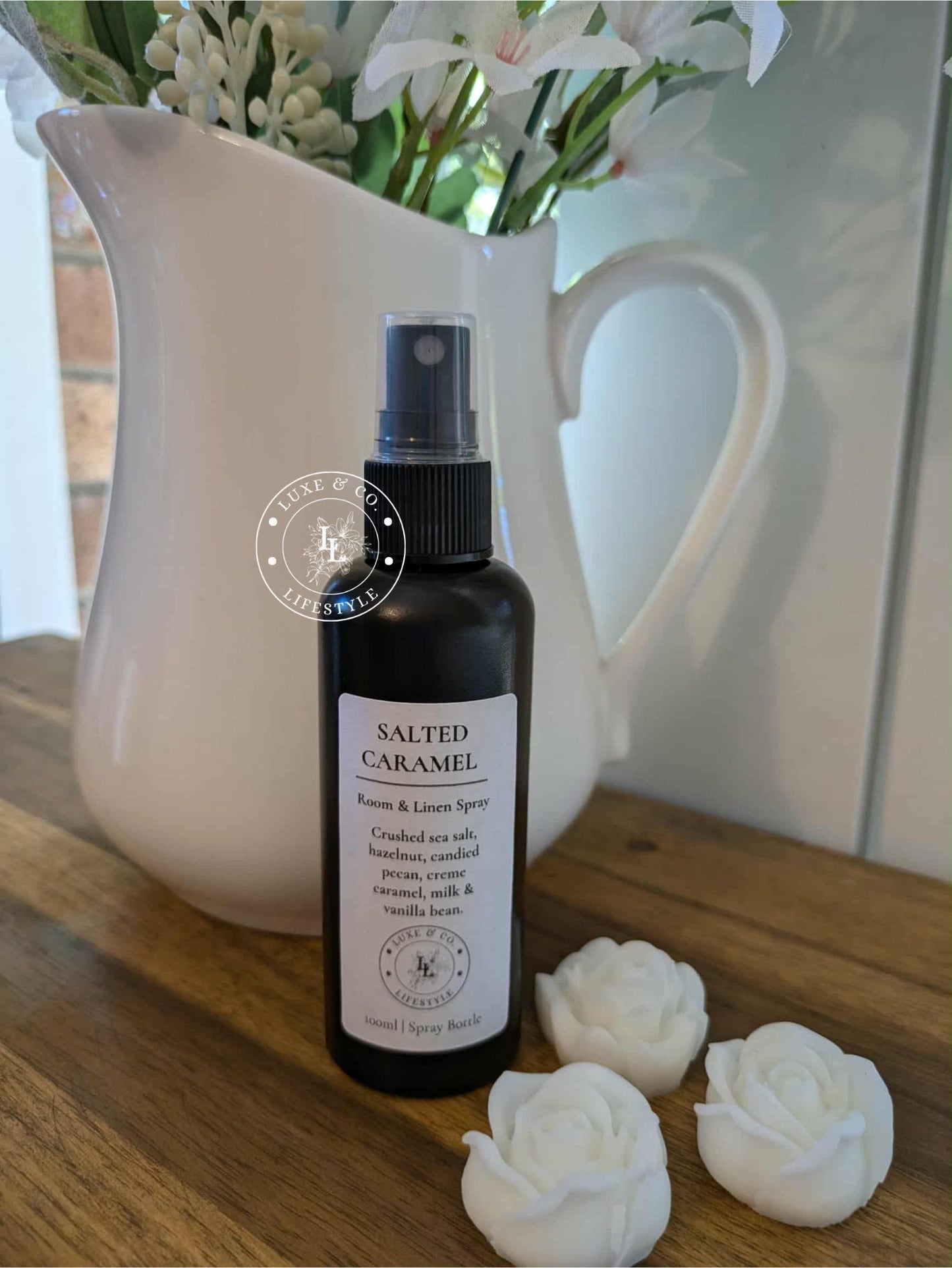 100ml Premium Fragrant Room & Linen Spray - SALTED CARAMEL