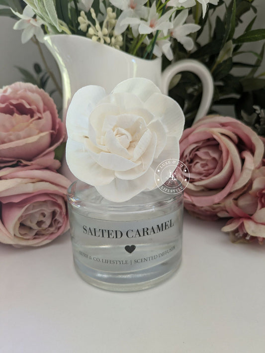 200ml Luxe Glass Diffuser  - SALTED CARAMEL