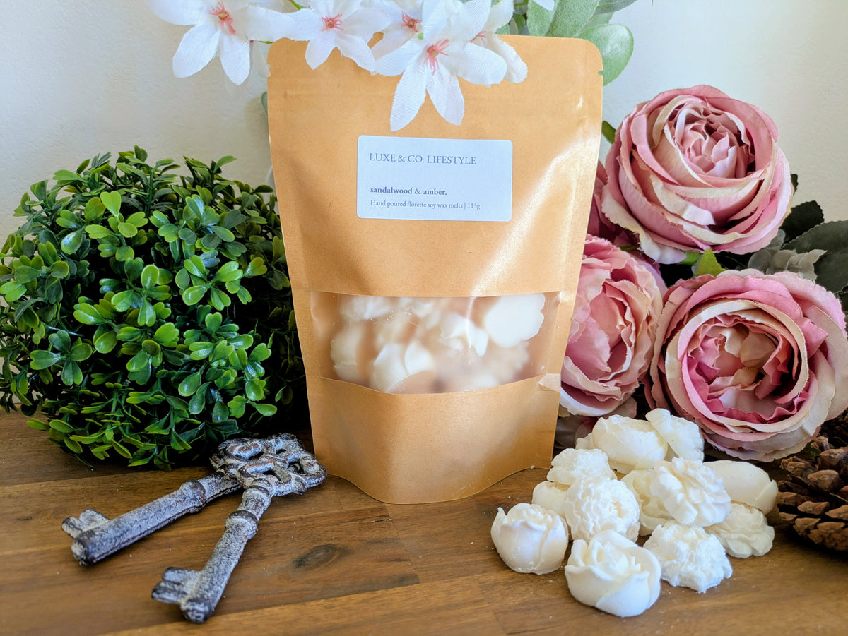 Sandalwood & Amber Soy Wax Melts 115g